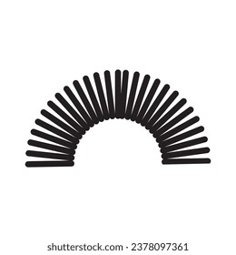 Metal spring vector icon illustration design template
