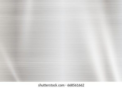 Metal stainless steel material brushed texture plate with bright reflection. Shiny aluminum alloy abstract design background. High-resolution for a backdrop, industrial or your decorative design
