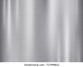 Metal stainless steel material brushed texture plate with bright reflection. Shiny aluminum alloy abstract design background. High-resolution for a backdrop, industrial or your decorative design

