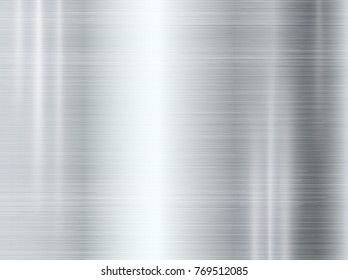 Metal stainless steel material brushed texture plate with bright reflection. Shiny aluminum alloy abstract design background. High-resolution for a backdrop, industrial or your decorative design

