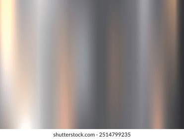 Metal stainless steel surface texture realistic with reflection abstract background . Brushed texture, chrome, steel, aluminum for design concepts, prints, posters, wallpapers. Vector illustration
