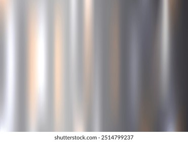 Metal stainless steel surface texture realistic with reflection abstract background . Brushed texture, chrome, steel, aluminum for design concepts, prints, posters, wallpapers. Vector illustration
