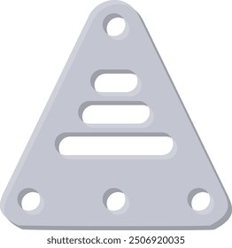 Metal Steel Letter Alphabet Vector Element