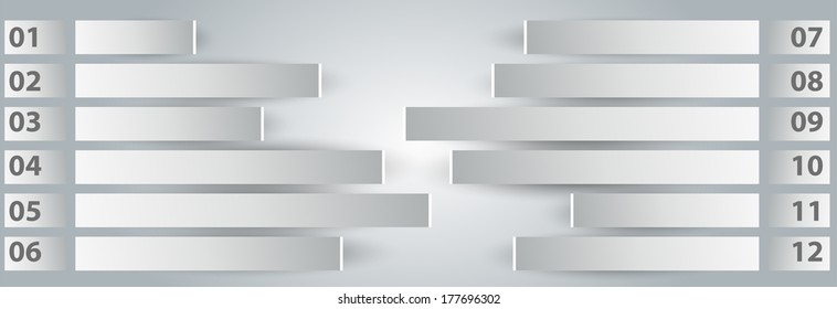 metal steps and light background sample. eps 10 vector.