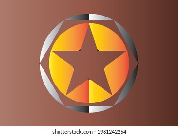 metal or stone color vector background with a complex geometrical shape. Minimalist abstract backdrop with clean design for presentation, banner and flier.