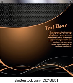 Metal surface dotted perforated abstract background