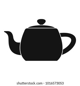 Metal teapot icon. Simple illustration of metal teapot vector icon for web
