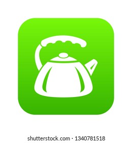 Metal teapot icon. Simple illustration of metal teapot vector icon for web