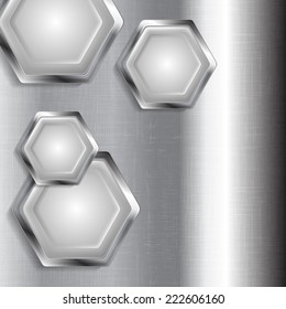 Metal tech design. Vector illustration
