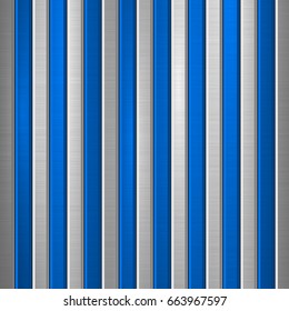 Metal technology background with polished, brushed texture. Vector illustration.