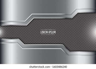 Metal technology background.Layout for banner, business, presentations, flyers, posters.Vector illustration.Eps10 