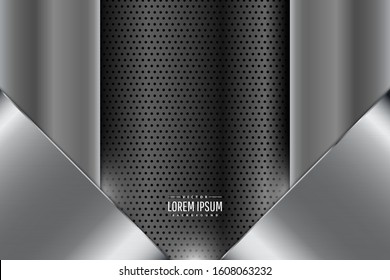 Metal technology background.Layout for banner, business, presentations, flyers, posters.Vector illustration.Eps10 