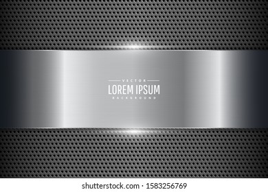 Metal technology background.paper cut style.Art design layout for banner, business, presentations, flyers, posters.Vector illustration.Eps10 
