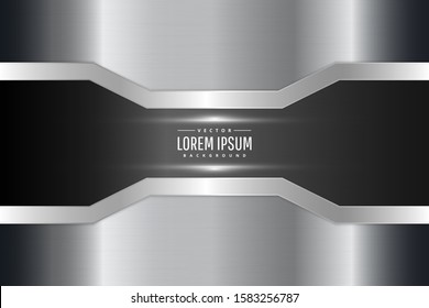 Metal technology background.paper cut style.Art design layout for banner, business, presentations, flyers, posters.Vector illustration.Eps10 