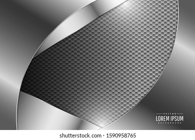 Metal technology background.paper cut style.Art design layout for banner, business, presentations, flyers, posters.Vector illustration.Eps10 