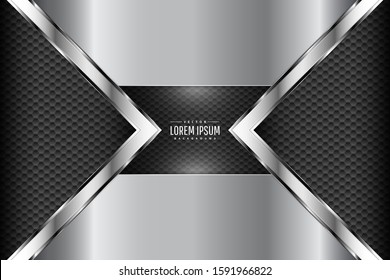 Metal technology background.paper cut style.Art design layout for banner, business, presentations, flyers, posters.Vector illustration.Eps10 