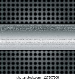 Metal template with texture.vector