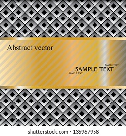 Metal template with texture.vector