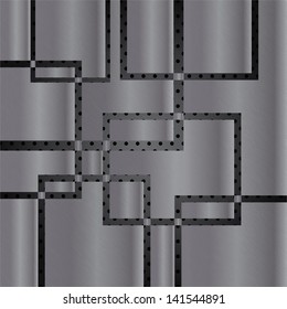Metal template with texture.vector