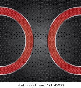 Metal template with texture.vector