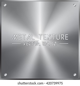 Metal texture and background. Metallic vector and illustration.