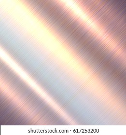 Metal texture background, rose brushed metallic texture