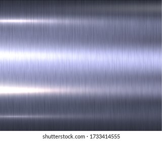 Hintergrund aus Metall, silberblau gebürstete metallische Texturplatte.