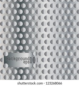 Metal texture background. Vector illustration. Seamless steel plate texture