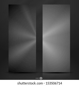 Metal Texture Banner. Vector Illustration. Eps 10.