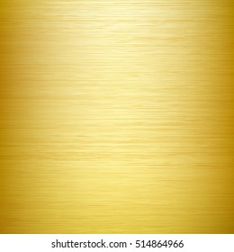 Metal texture. Brushed background. Gold gradient.