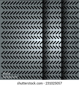 Metal texture with grid background. Template design. Vector illustration.