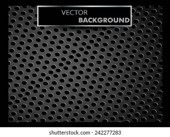 Metal texture with grid background. template design. Vector illustration