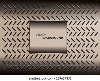 Metal texture with grid background. template design. Vector illustration