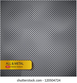 Metal texture with mesh shadows. Vector illustration