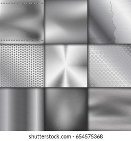 Metal texture pattern background vector metallic illustration background glossy effect