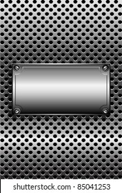 Metal texture with plate