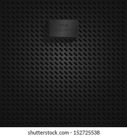 Metal texture with metal plate background - Vector illustration