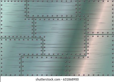 Metal Texture Rivets Stock Vector (Royalty Free) 631868900 | Shutterstock