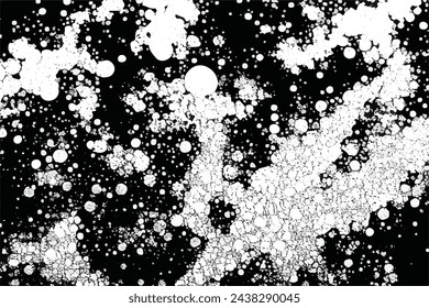 Metal texture with scratches and cracks. Black and white grunge metal texture. Abstract background. Monochrome texture