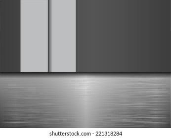 Metal texture. Template background. Vector illustration.