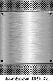 metal textured background - vector illustration