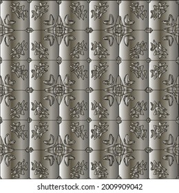 Metal textured plate. Steel industrial polished pattern