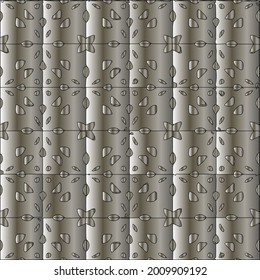 Metal textured plate. Steel industrial polished pattern
