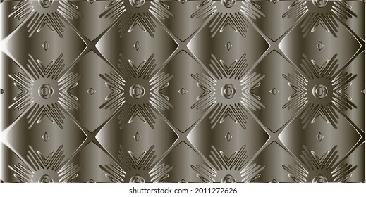 Metal textured plate. Steel industrial polished pattern