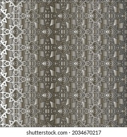 Metal textured plate. Steel industrial polished pattern.Silver metal gradient pattern background