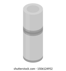 Metal thermos icon. Isometric of metal thermos vector icon for web design isolated on white background