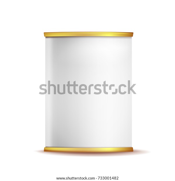 Download Metal Tin Box Can Vector 3d Stock Vector Royalty Free 733001482