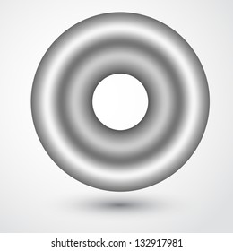 metal torus abstract background