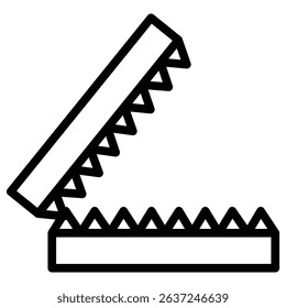 metal trap icon Simple thin line stroke