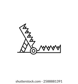 Metal trap icon Vector logo set flat